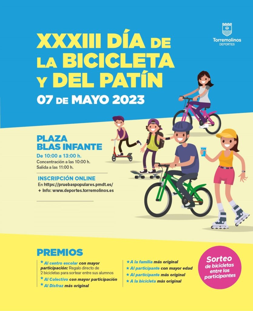 Cykel- och skridskodag i Torremolinos.