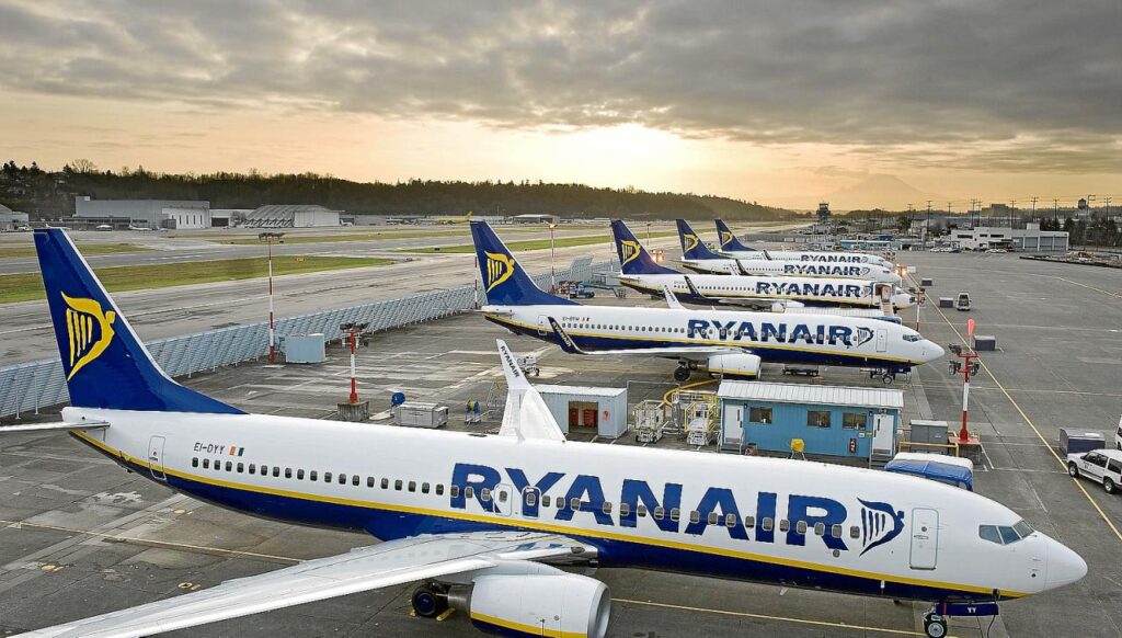 Ryanair regerar i Spanien