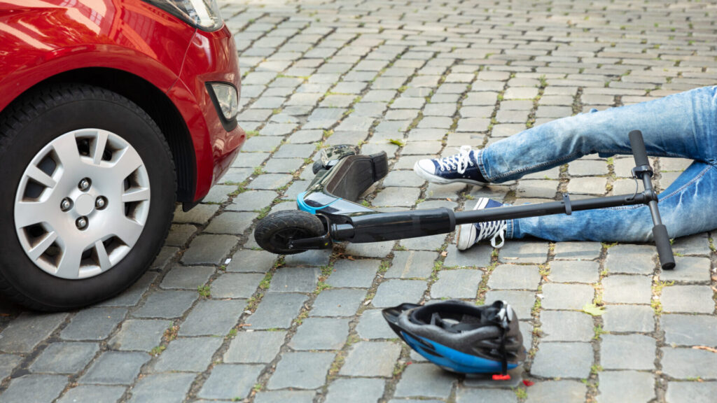 Olycka med elsparkcykel