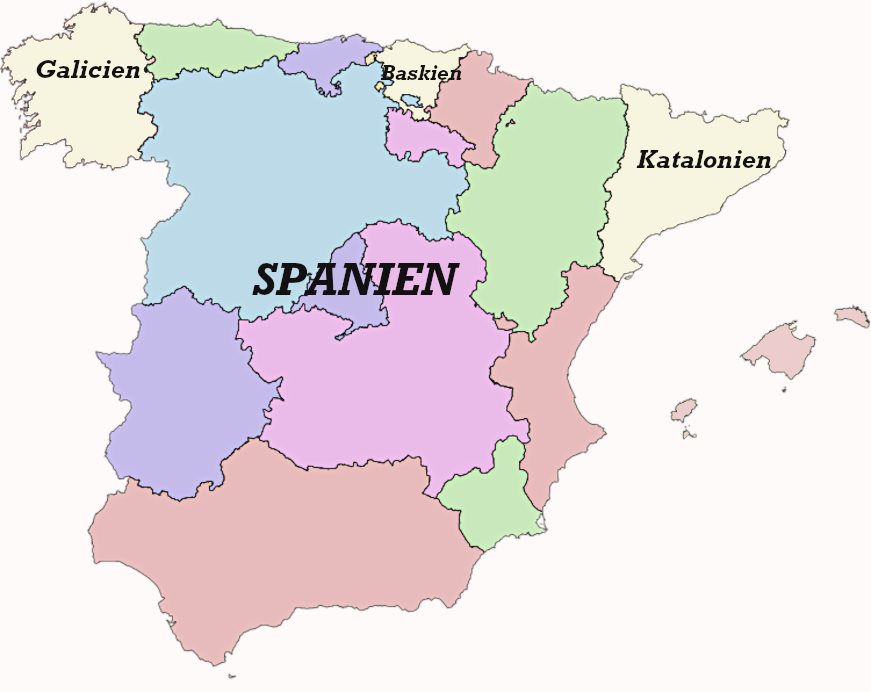 Spaniens regioner.