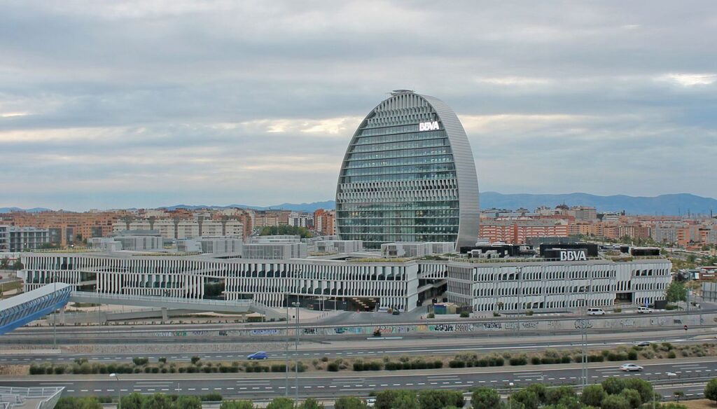 BBVA huvudkontor i Madrid.