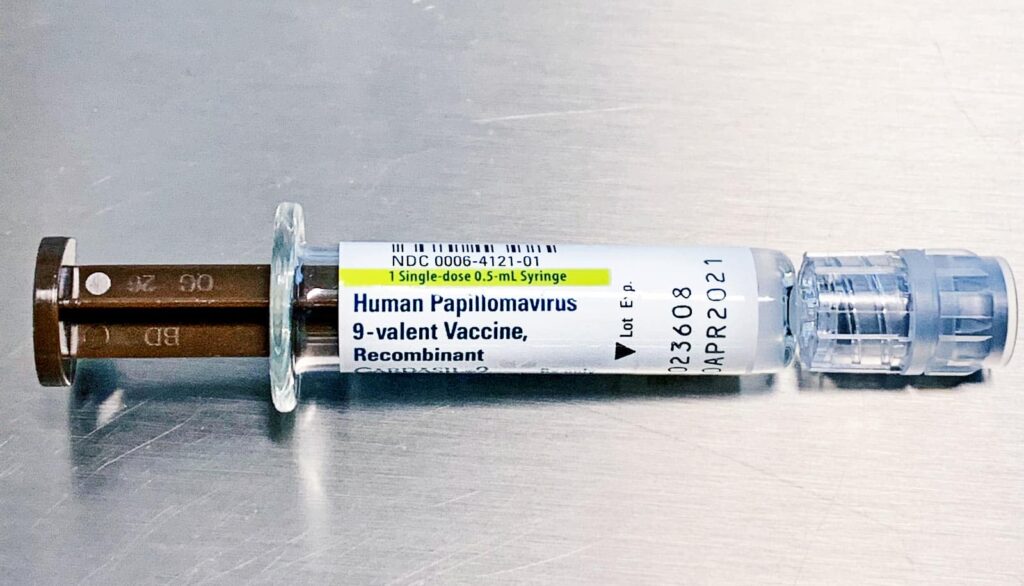 Vaccin mot humant papillomvirus.