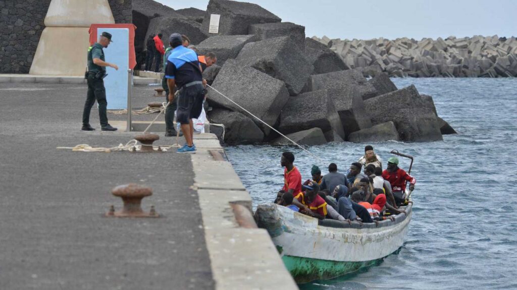 Migranter till Kanarieöarna.