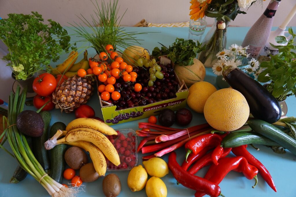 Frukt och grönsaker.