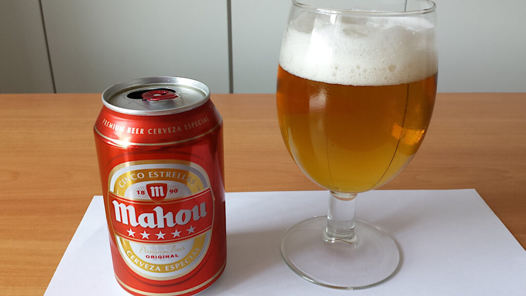 Mahou, ett spanskt öl.