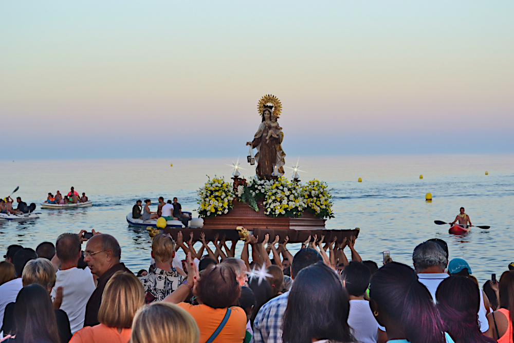 Virgen del Carmen i La Cala de Mijas.