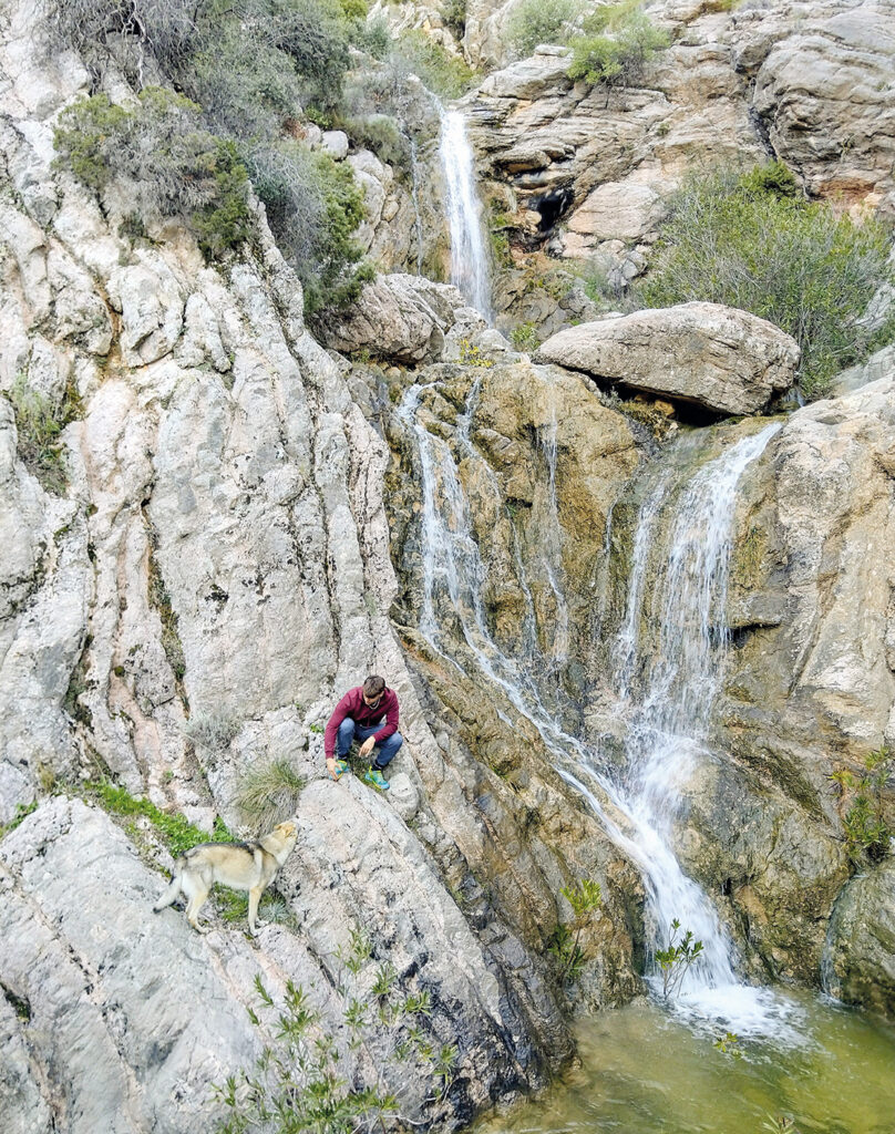 Vattenfallet Los Sauces i Sierra de las Nieves.