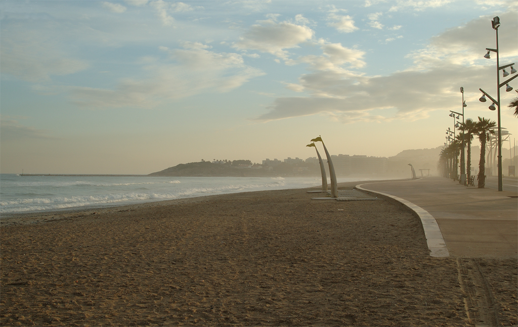 Playa La Pineda, på Costa Dorada.