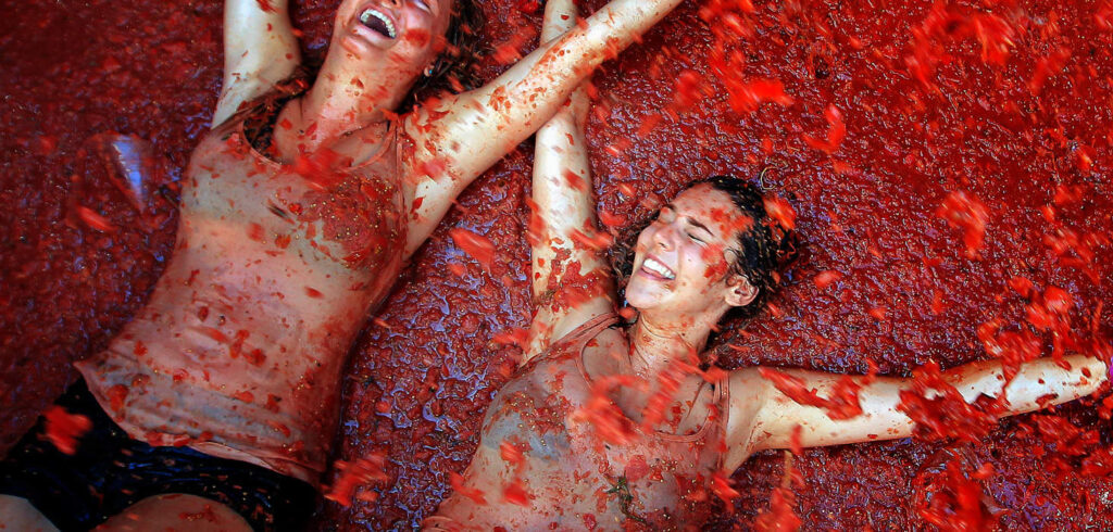 La Tomatina de Buñol. 