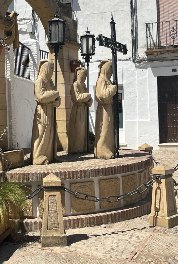 Monument tillägnat påsken i Arcos de la Frontera.