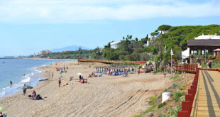 Playa de Alicate i Marbella, Spanien.