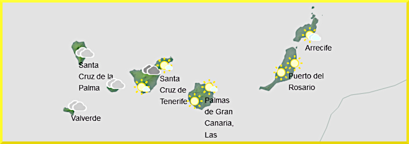 Väderprognos för Kanarieöarna den 24 september 2024.