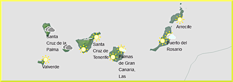 Väderprognos för Kanarieöarna den 5 november 2024.