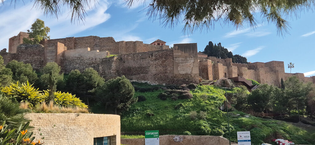 Alcazaba, den moriska fästningen i Málaga.