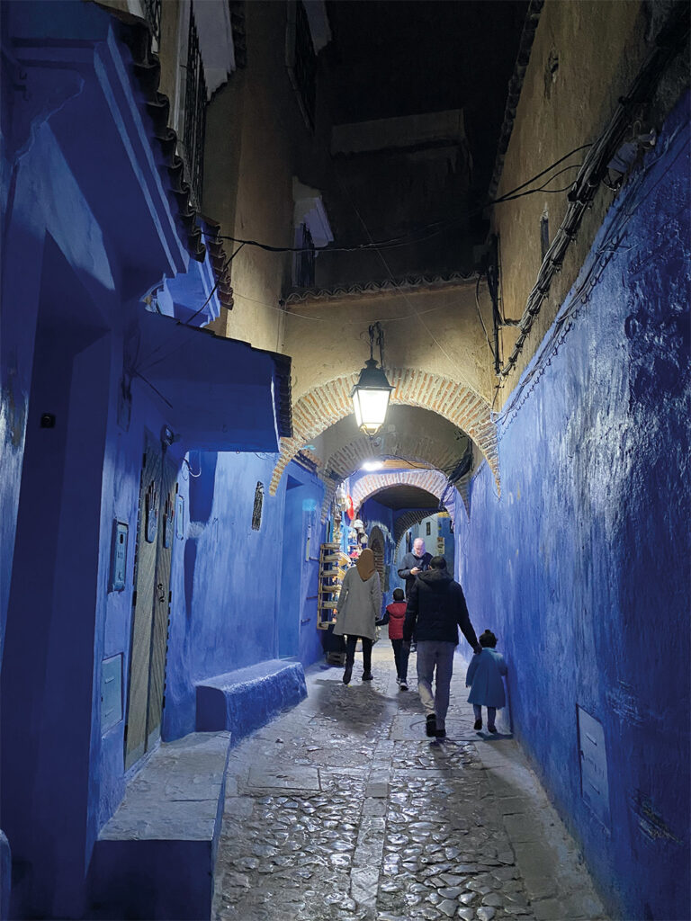 En gränd i Chefchaouen.