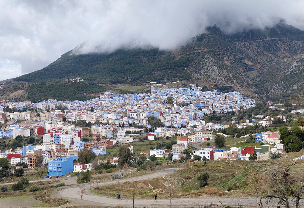 Utsikt över Chefchaouen.