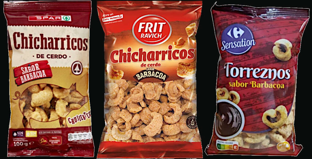 Snacks som kan innehålla salmonella, livsmedelsvarning mars 2025.