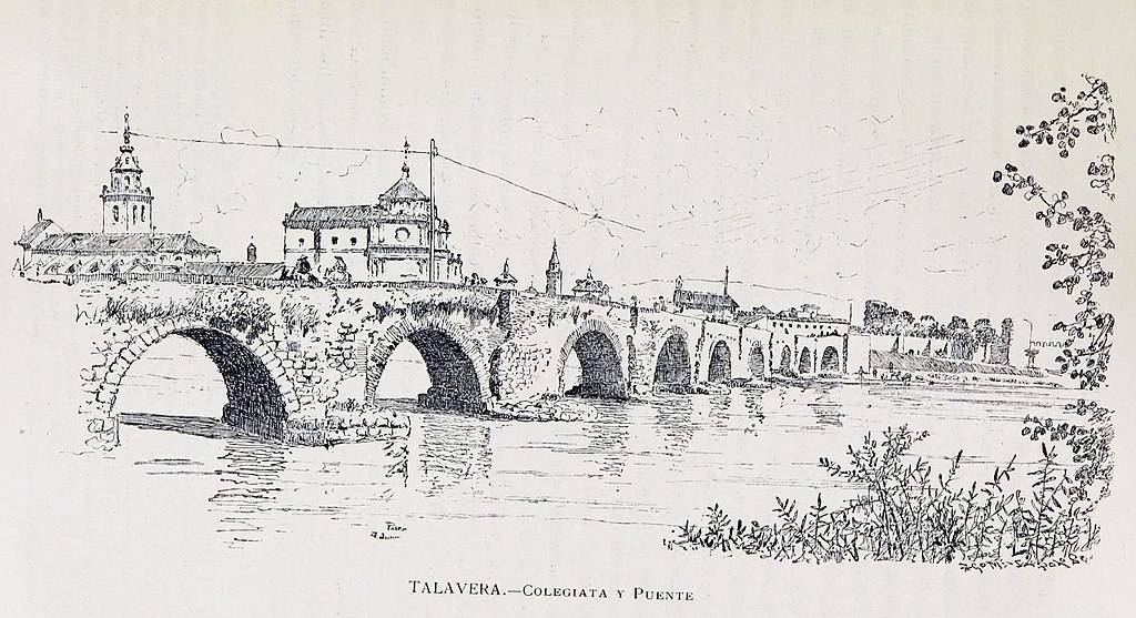 Den romerska bron i Talavera de la Reina 1886.