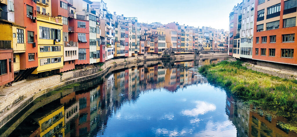 Girona en övernattning på vår resa.