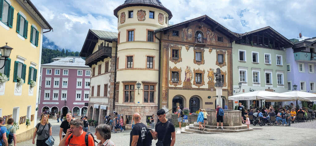 Torget i Berchtesgaden ett självklart stopp på resan.