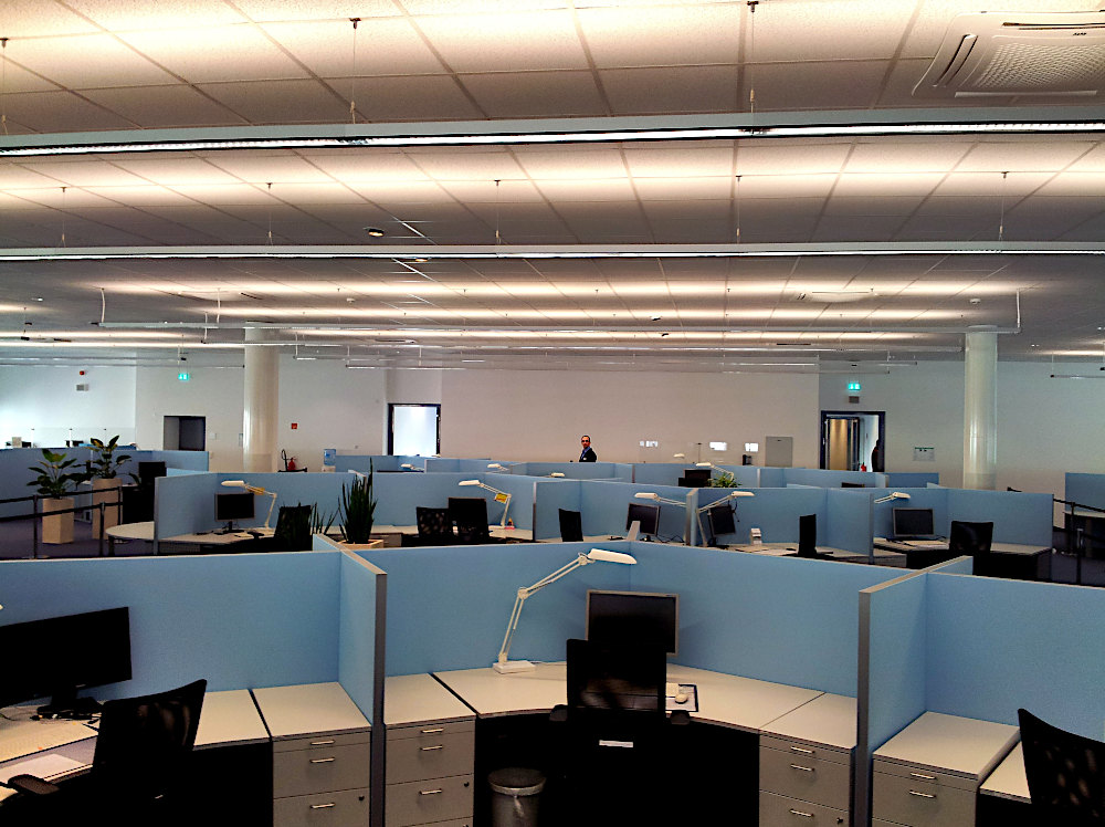 Callcenter för kundservice.
