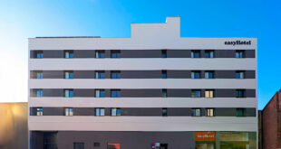Fasaden på easyHotel i Madrid