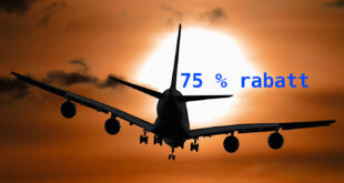 Flyg med 75 procent rabatt.