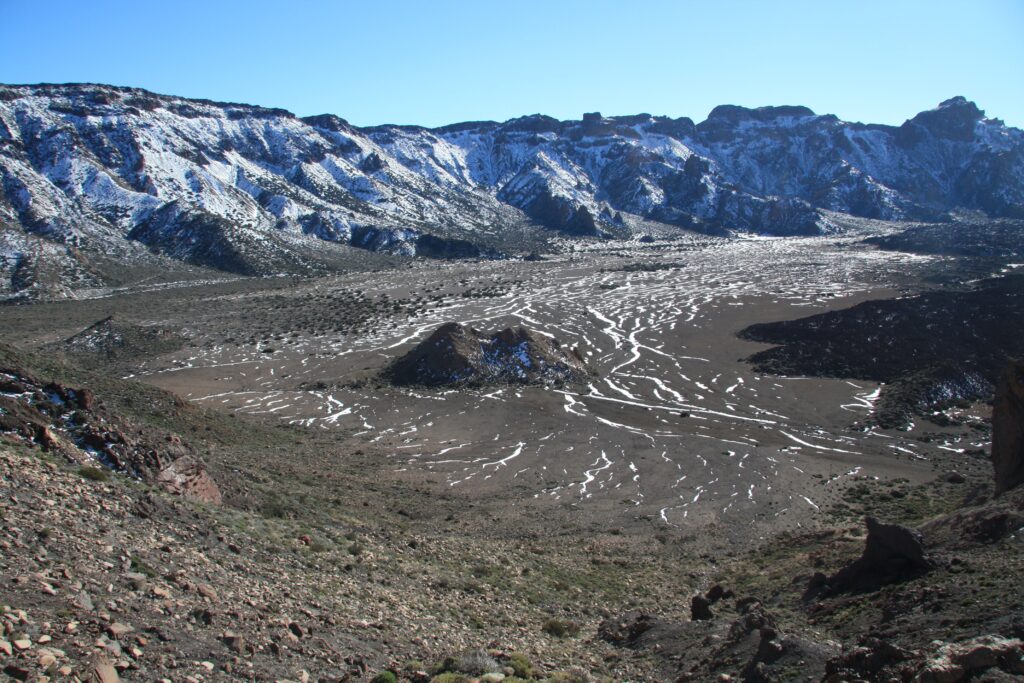 Vulkankratern på Teide, Teneriffa.