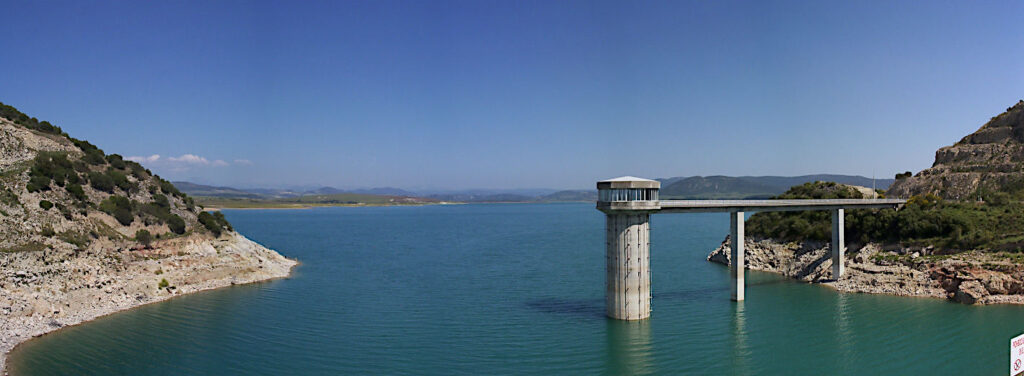 Vattenreservoaren Guadalcacín i provinsen Cádiz.