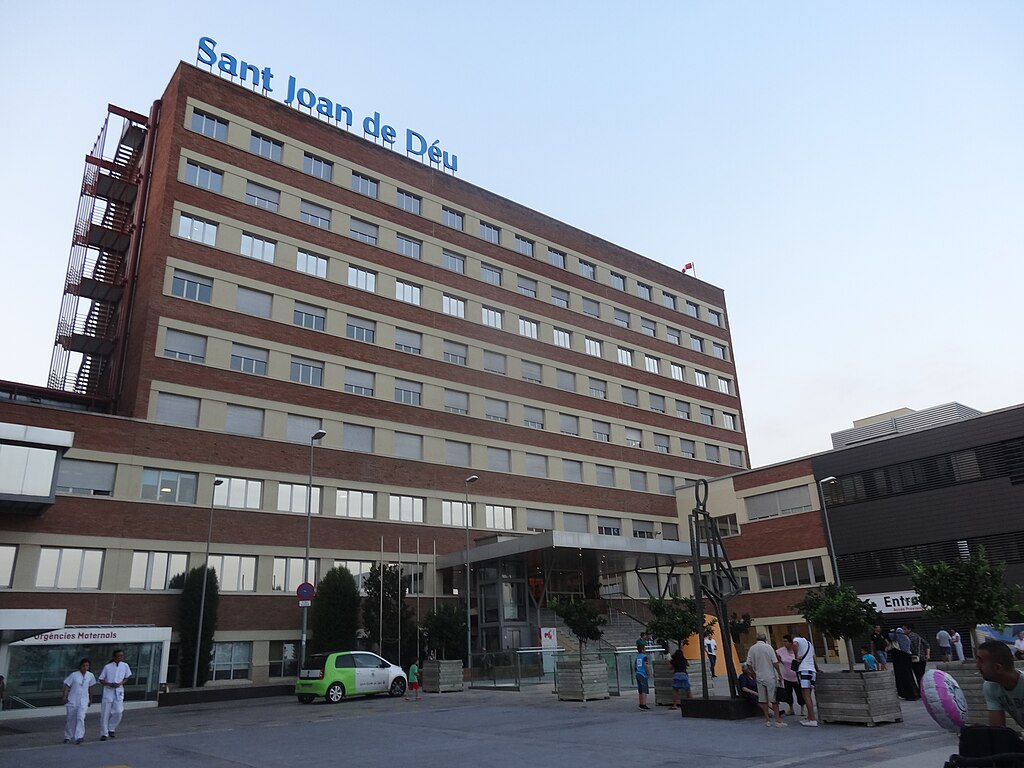 Sjukhuset Sant Joan de Déu i Martorell som var sena med löneutbetalningar.