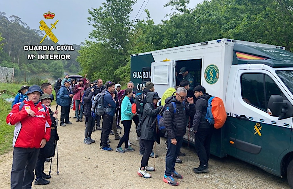 Pilgrimsassistanskontor OMAP från Guardia Civil.