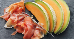 Melon och skinka.