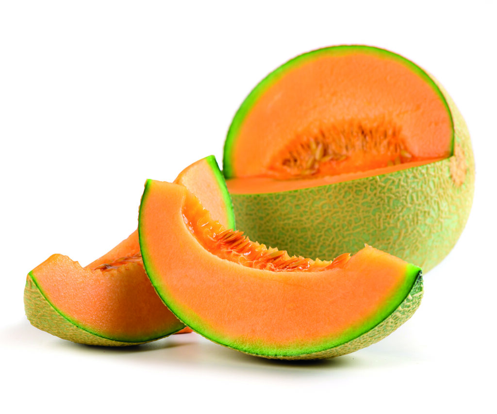 Melonskivor.