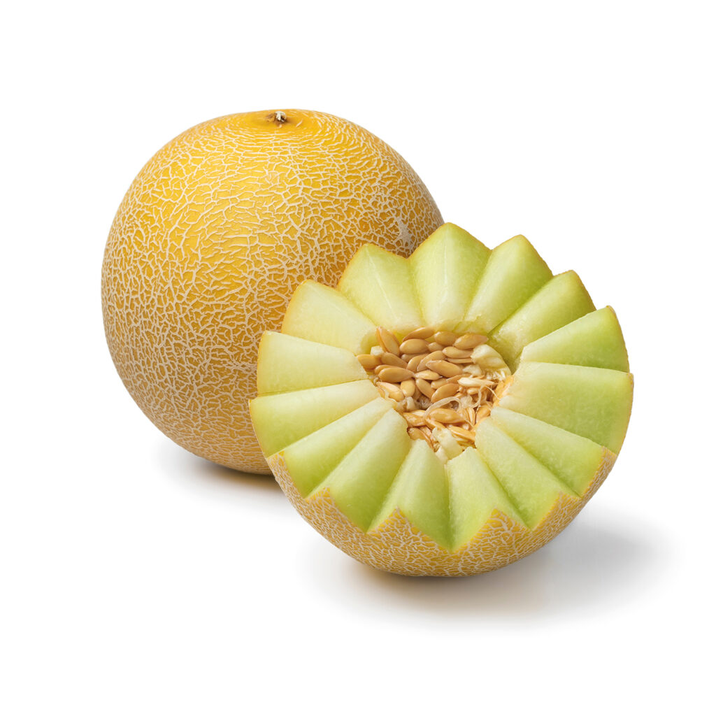 Uppskuren melon.