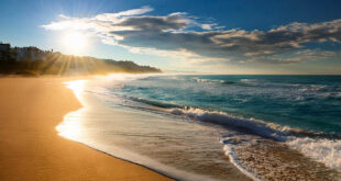 En strand i Spanien.
