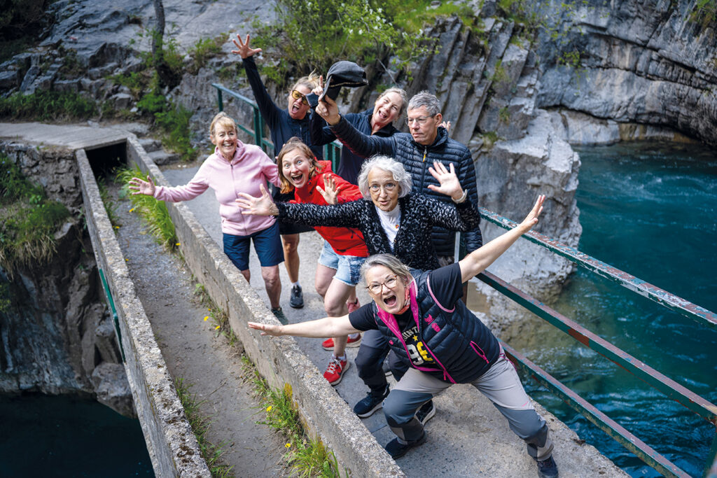 En glad grupp