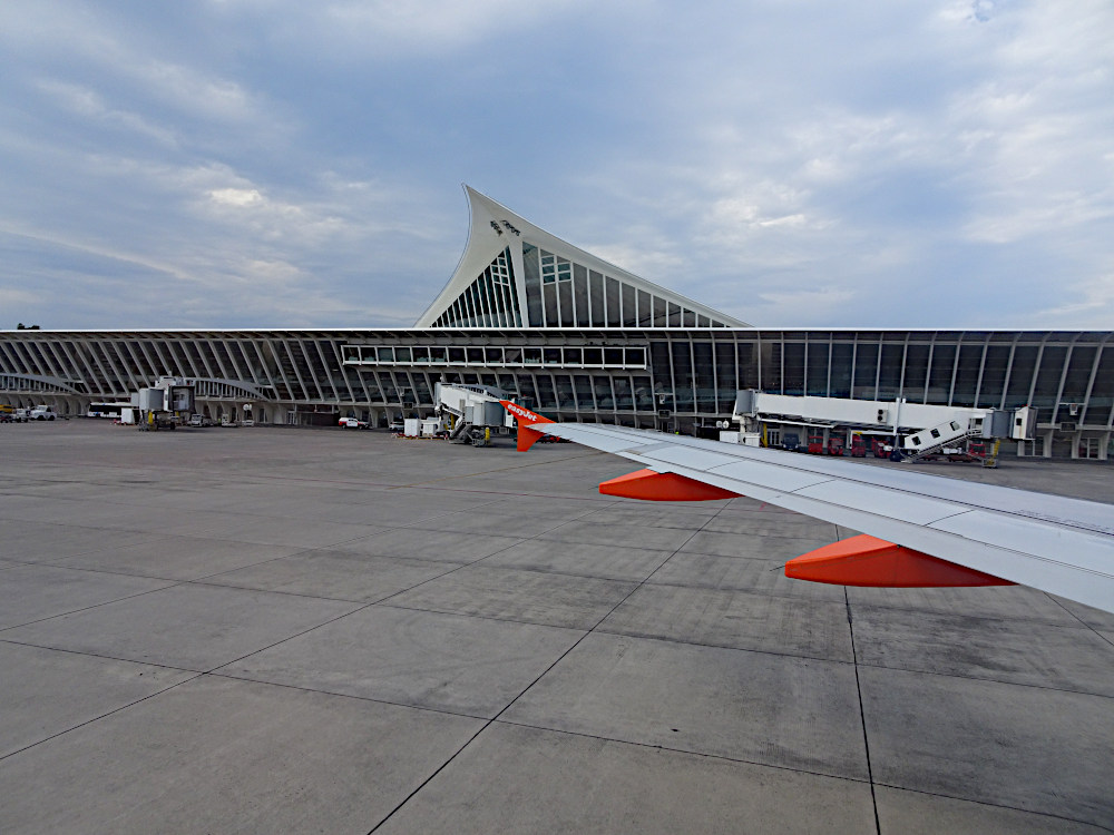 Bilbao flygplats, Baskien, Spanien.