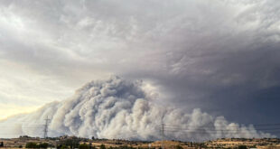 Naturbrand i Lleida, Katalonien.