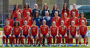 Spaniens damlandslag i fotboll 2025 inför EM-finalen 2025.