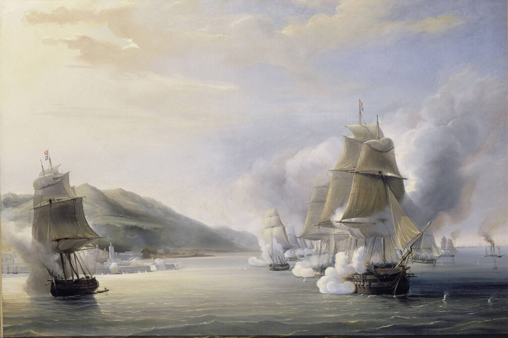 Bombardemang av Alger 1830.