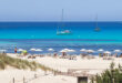 En strand på Formentera, Spanien.
