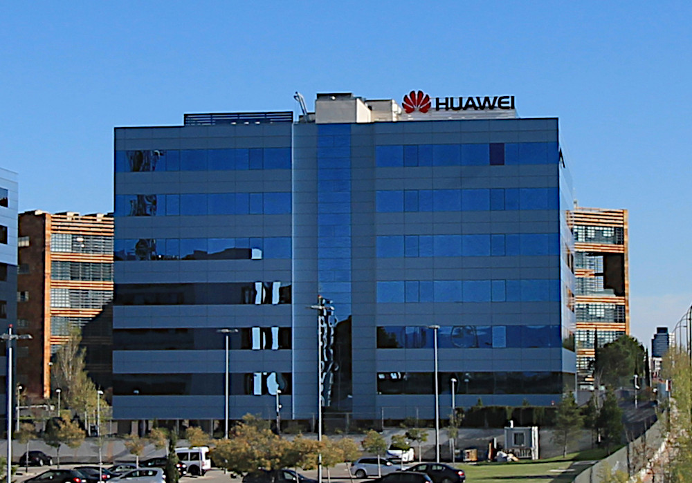 Huawei, företagets kontorsbyggnad i Madrid.