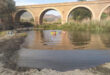 Badplatsen Poza del Río Guadalfeo i Órgiva, Spanien.