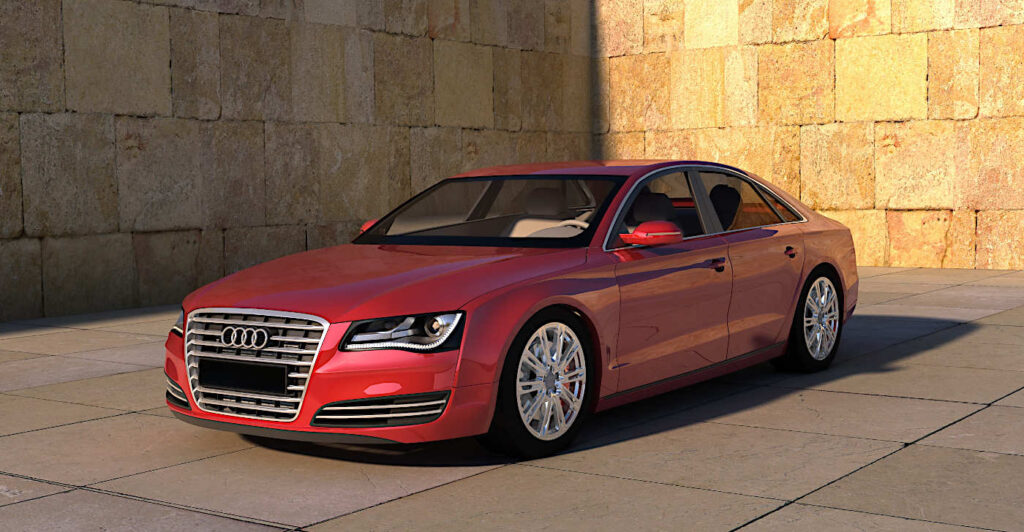 Audi, en äldre bil.