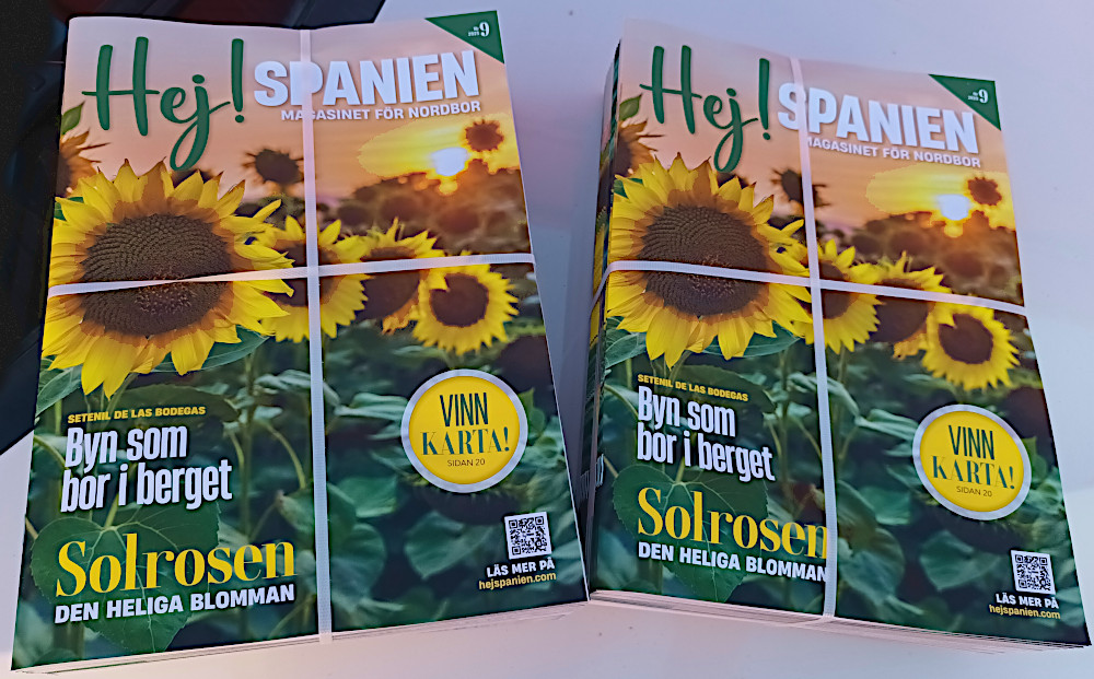 Septembernumret 2025 av magasinet Hej!Spanien.