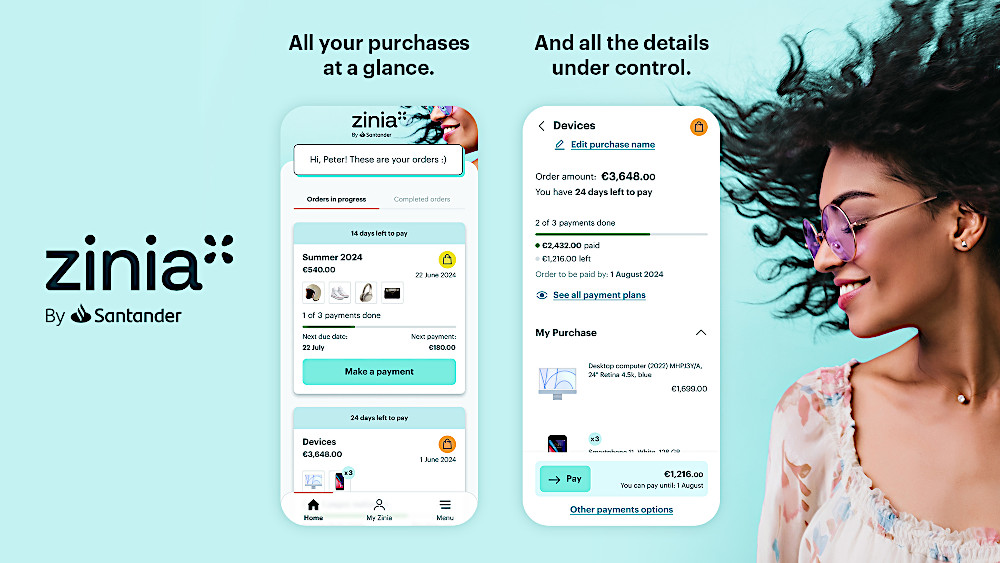 Banco Santanders finansieringsplattform Zinia.