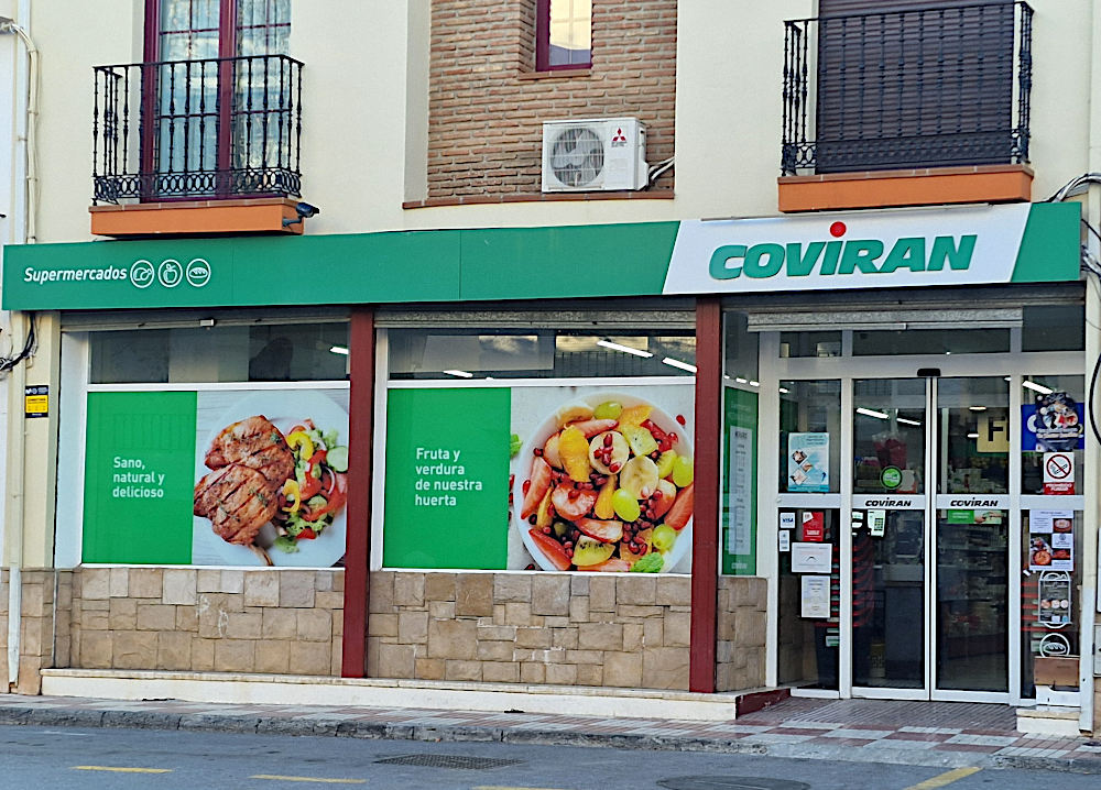 Covirán stormarknad i Spanien.
