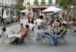 Uteservering i Madrid, Spanien