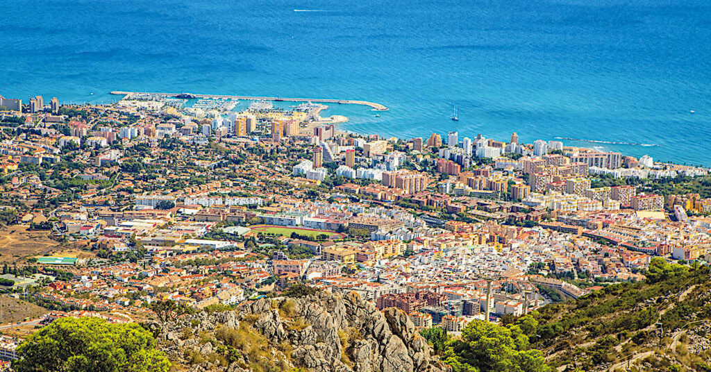 Benalmádena på Costa del Sol, Spanien.