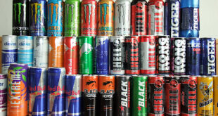 Energidrycker av olika fabrikat.